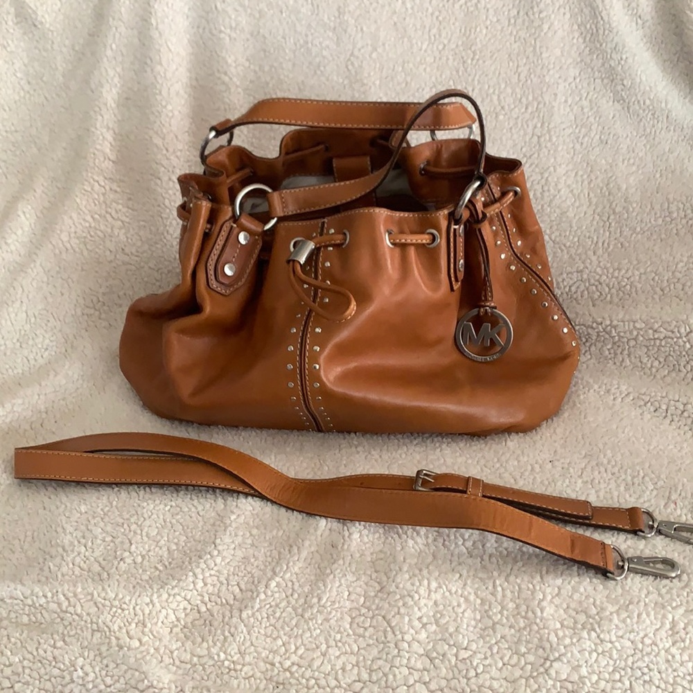Michael Kors Cognac Leather Bag